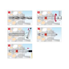 Schwerlastanker Dual Force Bolt 1 18x40 mm | 20 Stück