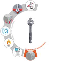 TOX Bolzenanker S-Fix Pro 1 A4 M8x75/10 mm | 100 Stück