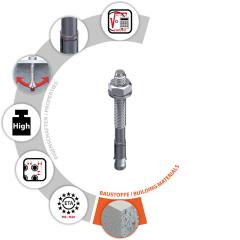 TOX Ankerbout S-Fix Plus M6x70/12 mm | 100 stuk