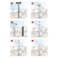 TOX Fissaggio WC Toilet XL Cap | 100 pezzi