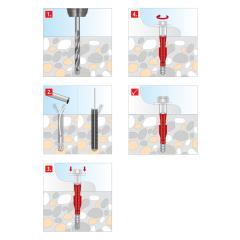 TOX Fissaggio WC Toilet | 100 pezzi