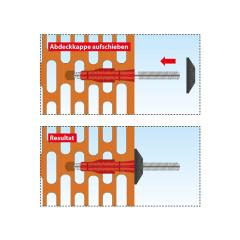 TOX Tapa de protección Flexi Cap M10 | 50 piezas