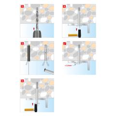 TOX Tampon pour plafond Top 6x35 mm | 100 pièces