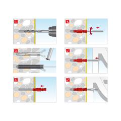 TOX Hanger bolt Boltix M8x60 mm | 100 pieces