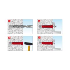 Porenbetondübel YTOX 10x55 mm | 25 Stück