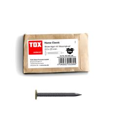 TOX Bildernagel Home Classic mit Messingkopf 2,0 x 20 mm | 20 Stück