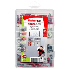 fischer ProfiBox DuoPower + EasyHook + Schraube A2 (128 teilig)